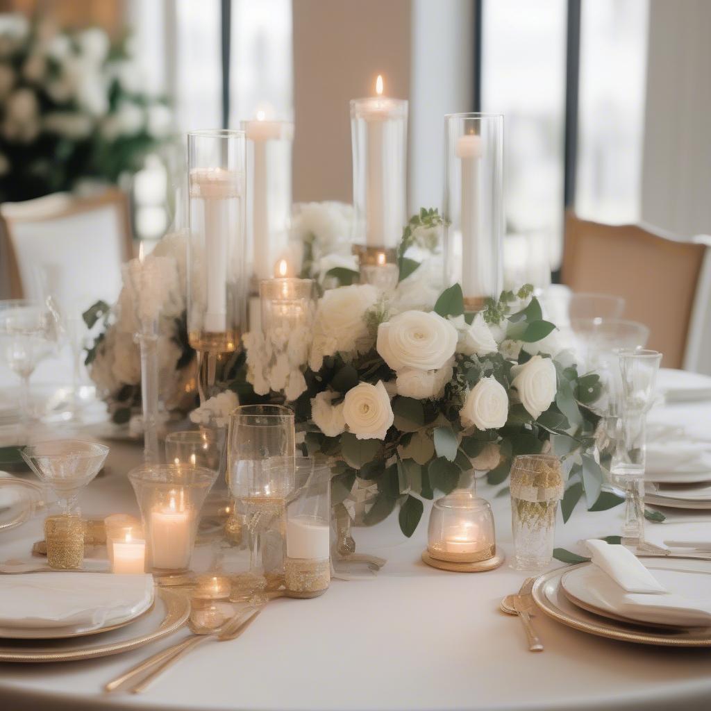 Styling Bulk Vases for Wedding Reception