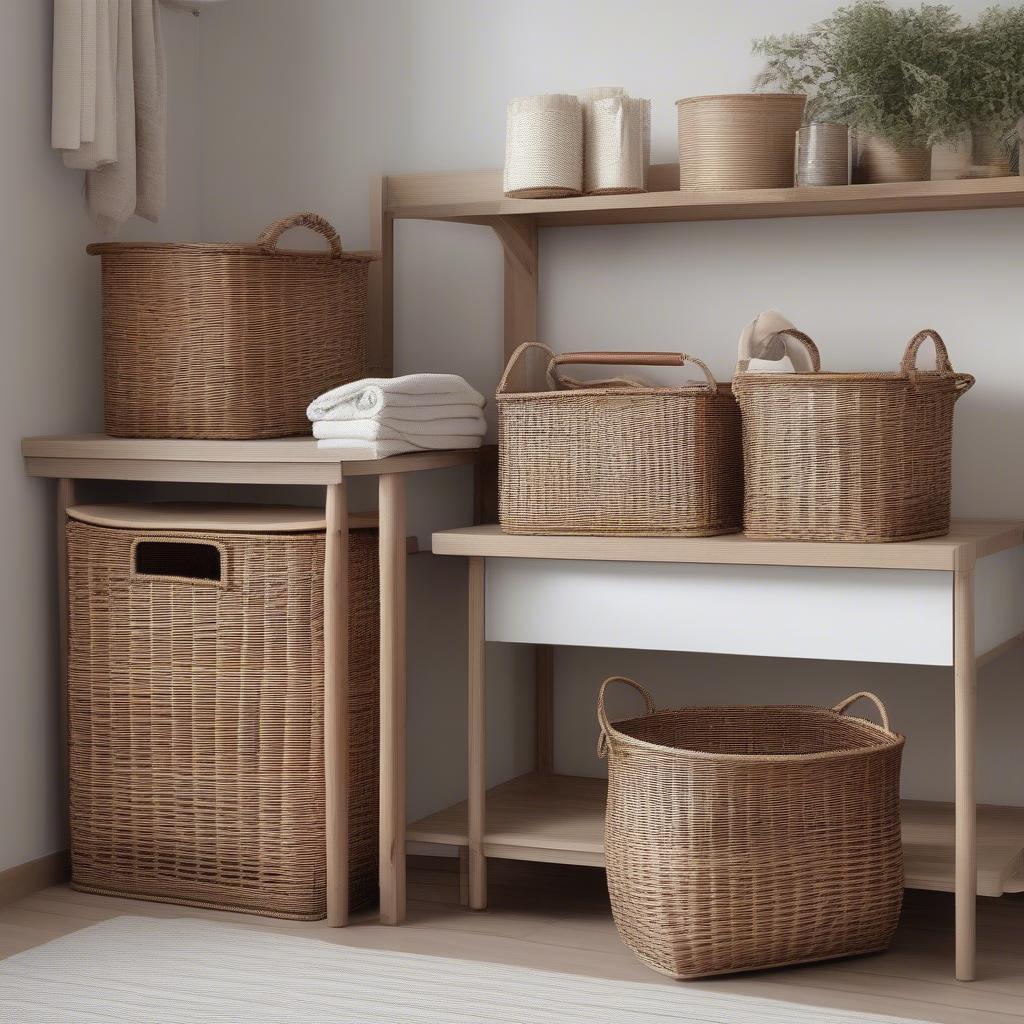 Styling Wicker and Rattan Baskets for a Fresh Clean Look