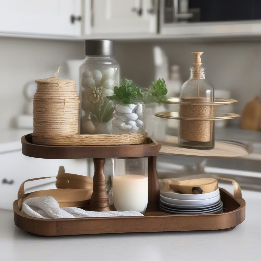 Styling Ideas for Wooden Tiered Trays