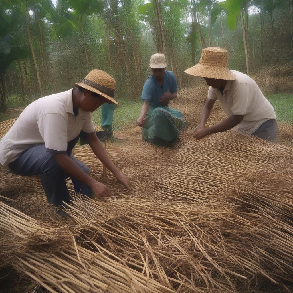 Sustainable Rattan Harvesting