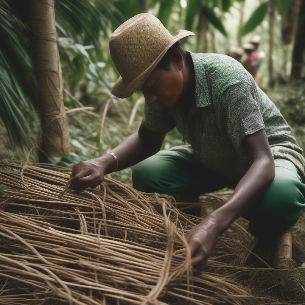 Sustainable Rattan Harvesting Practices