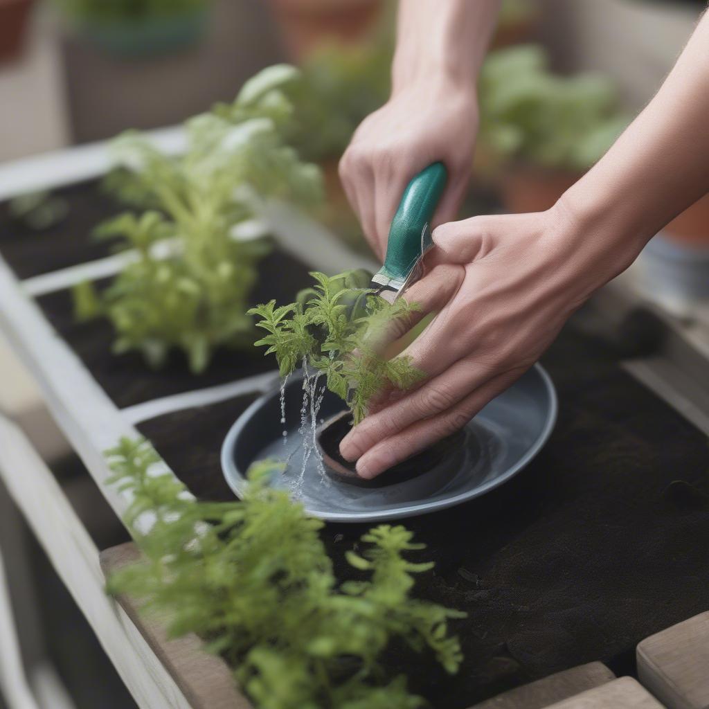 Maintaining Tabletop Planters