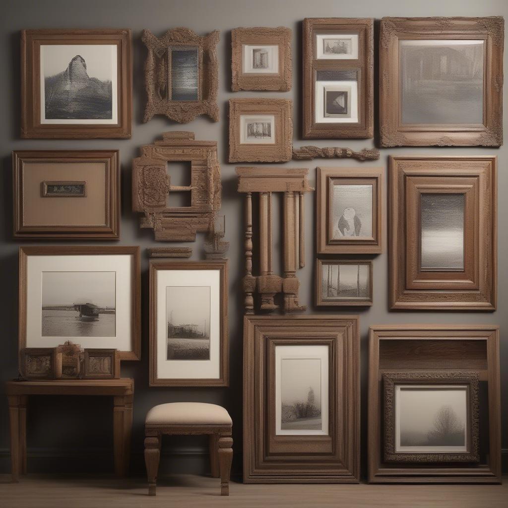 Tall Wooden Picture Frames in Various Styles and Finishes