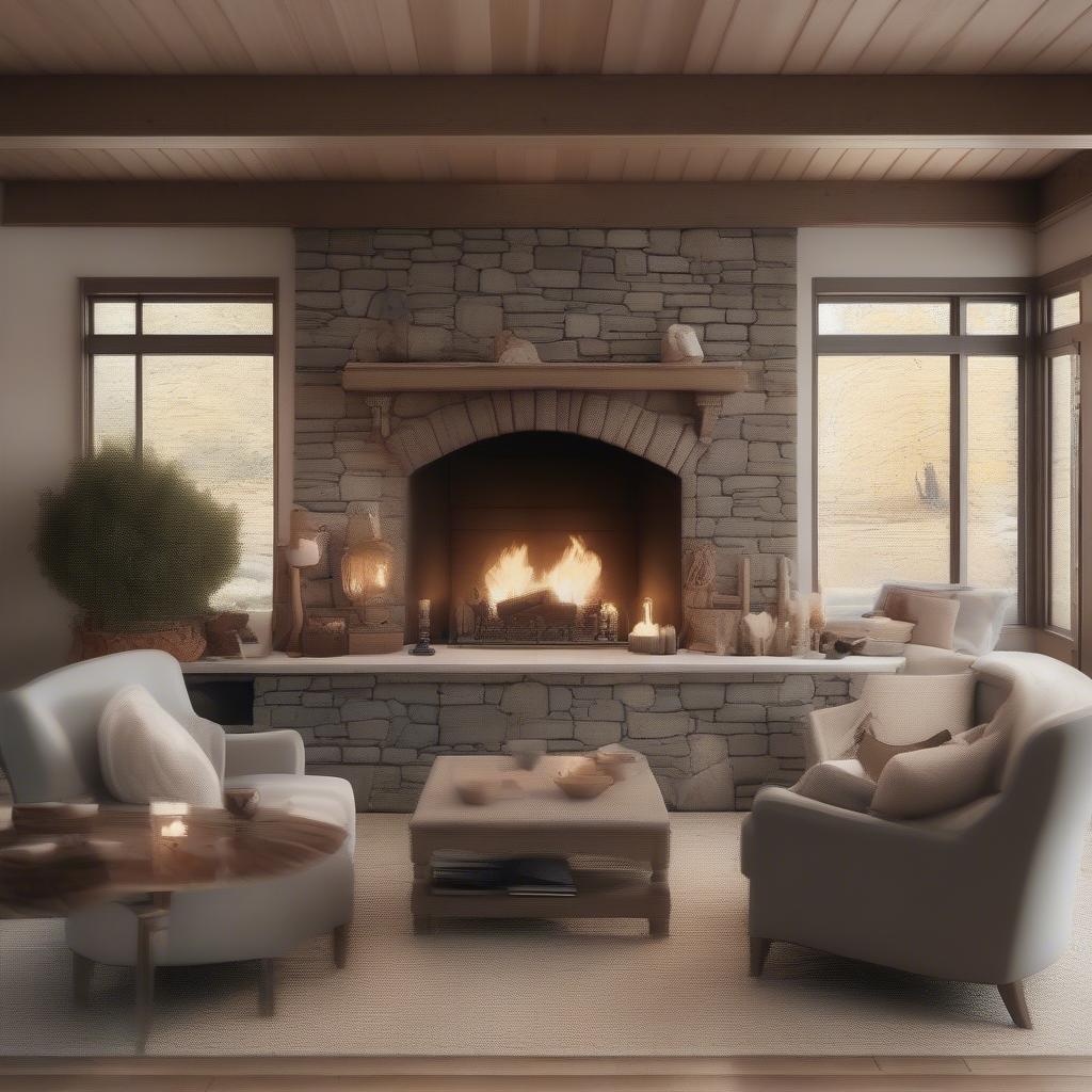 Living Room with Fireplace as Focal Point