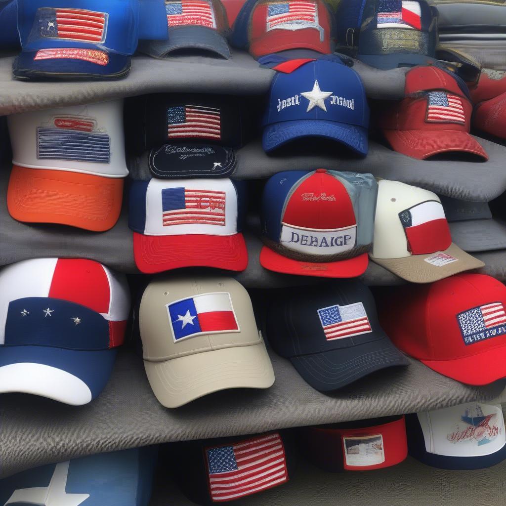 Custom Embroidered Texas Flag Caps for Businesses