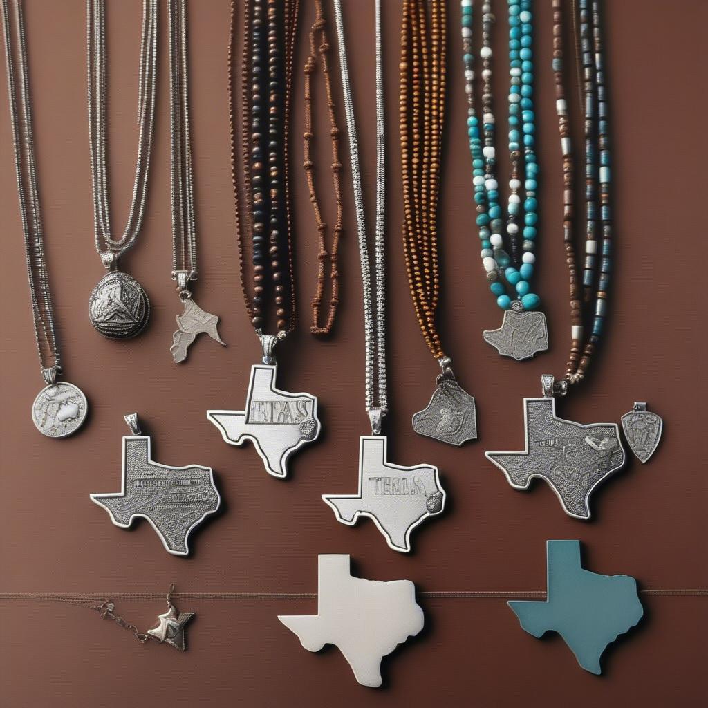 Various Texas Necklace Styles