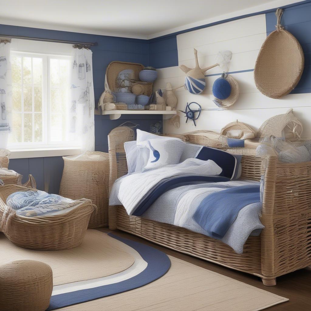 Themed Kids Room with Wicker and Rattan