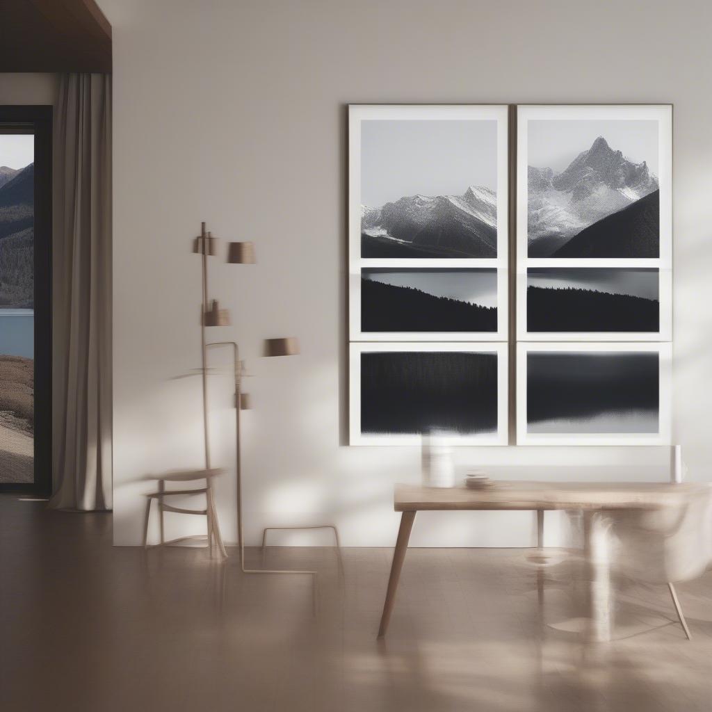 Three Piece Frame Landscape Display