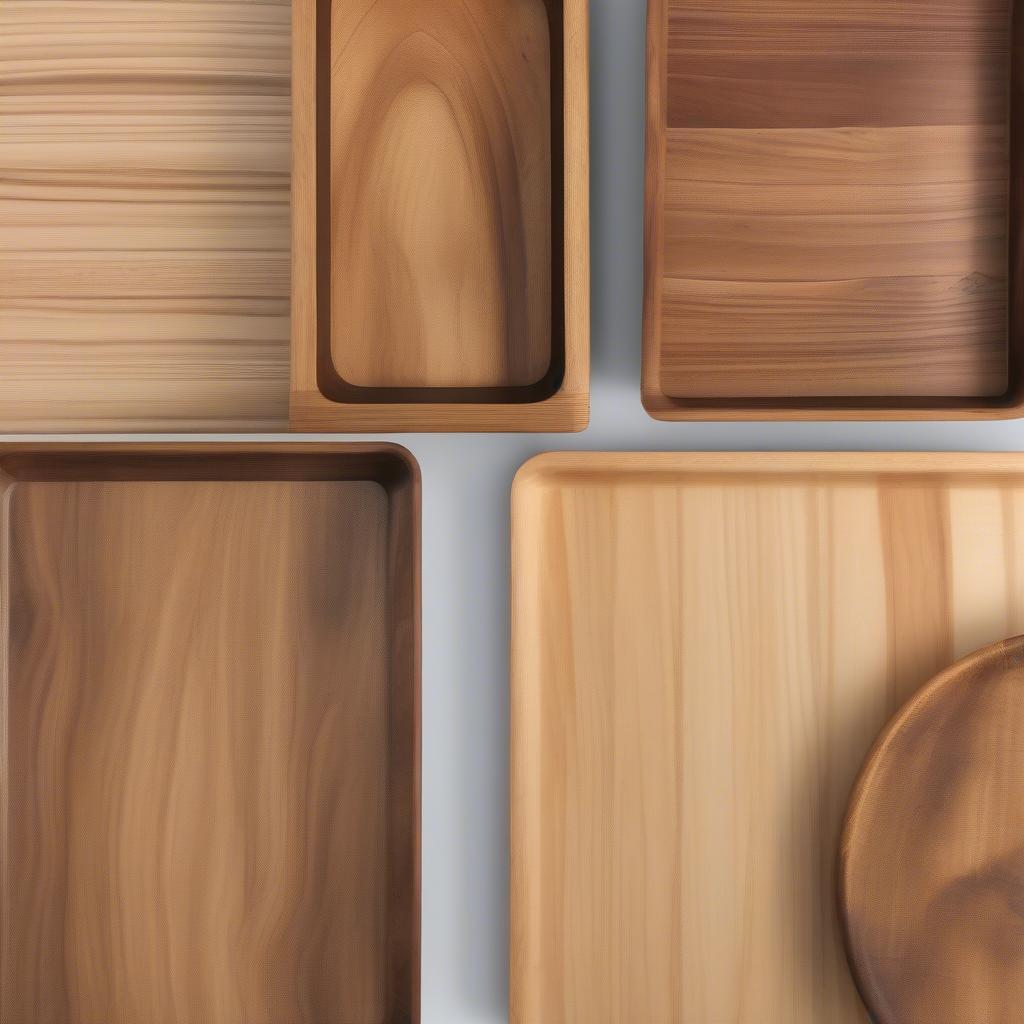 Different Types of Tier Tray Wood