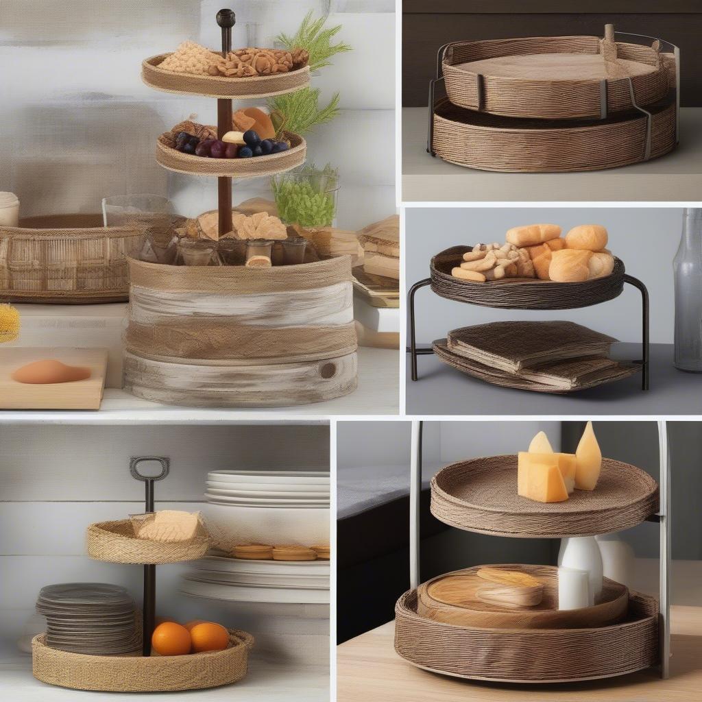 Different Styles of Tiered Serving Trays