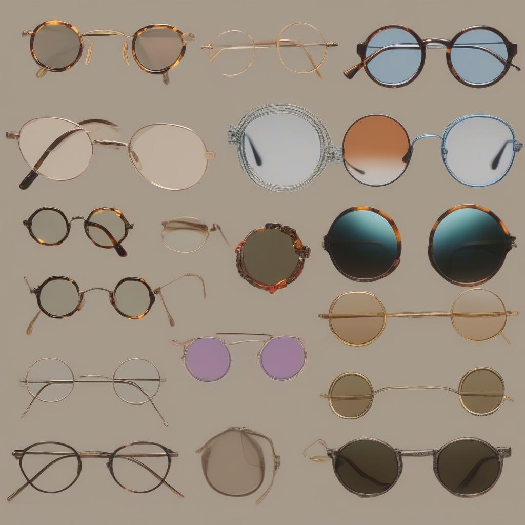 Tiny Round Glasses: Vintage Style Inspiration