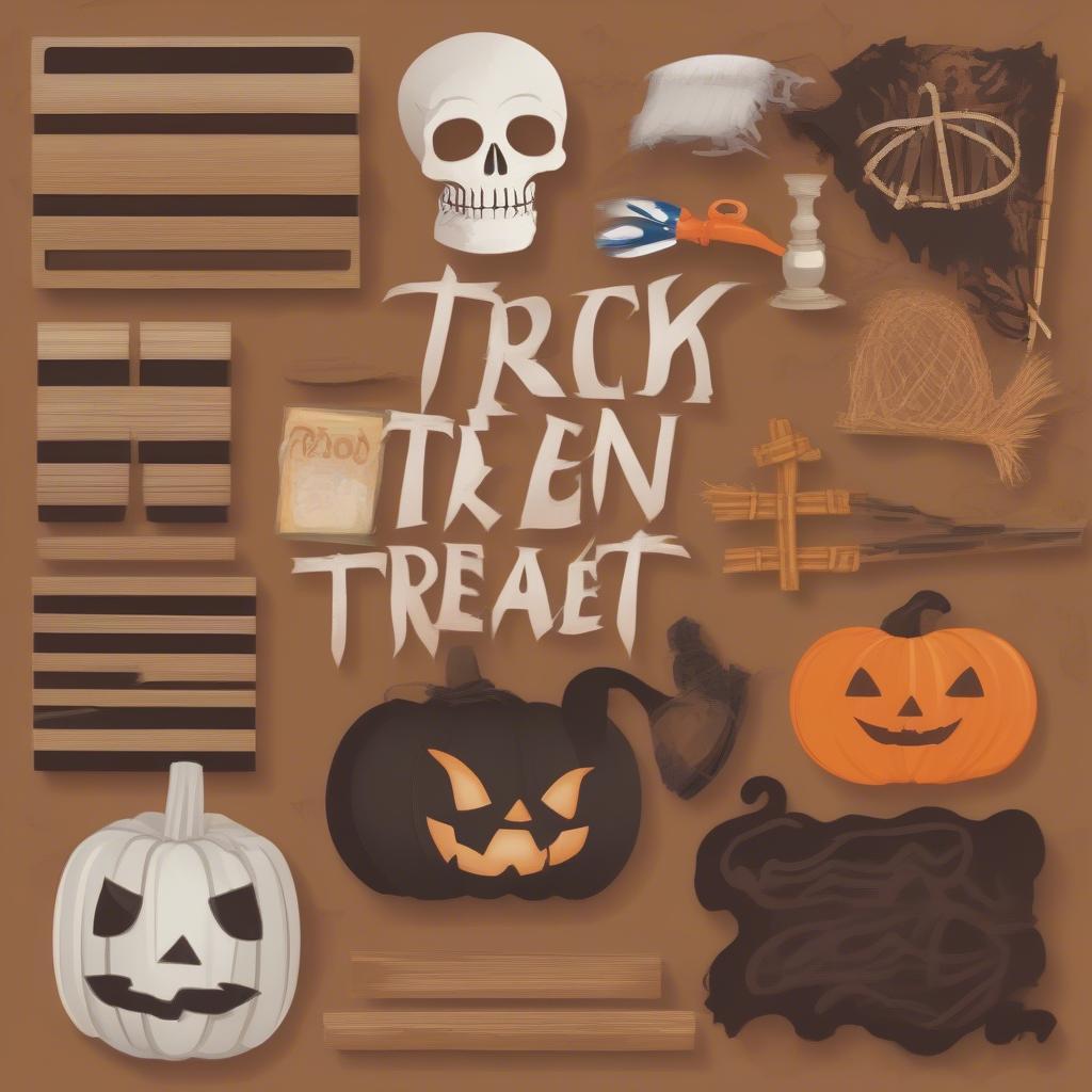 Trick or Treat Sign Materials