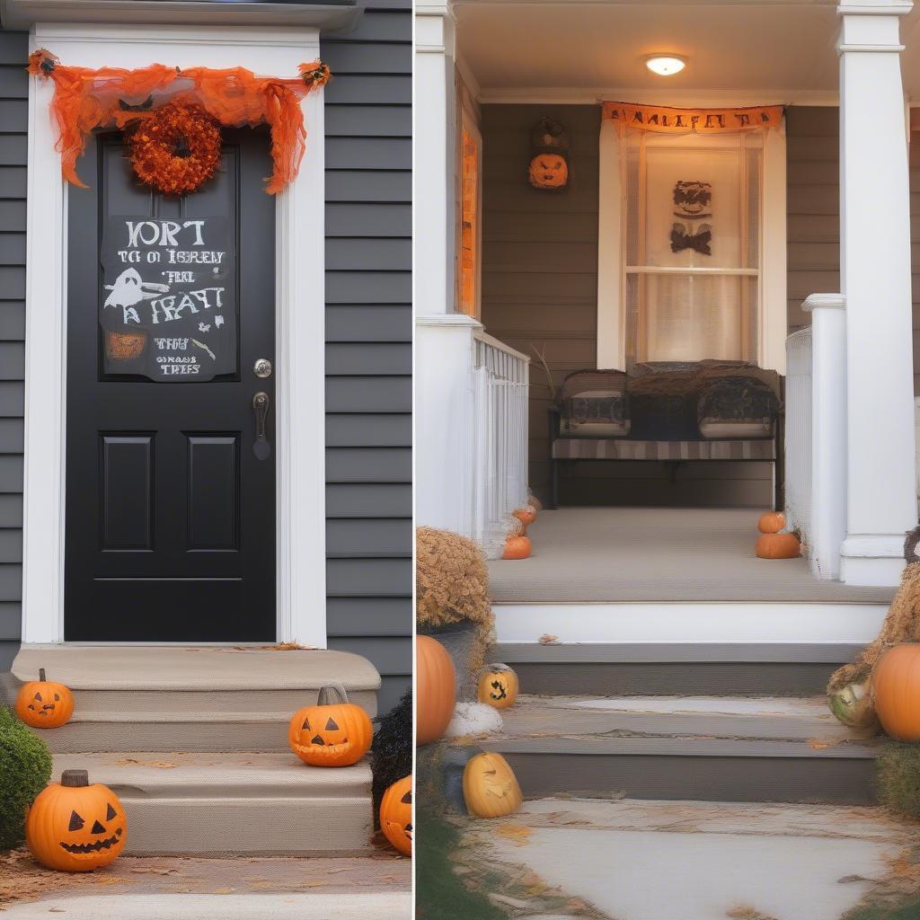 Trick or Treat Sign Placement