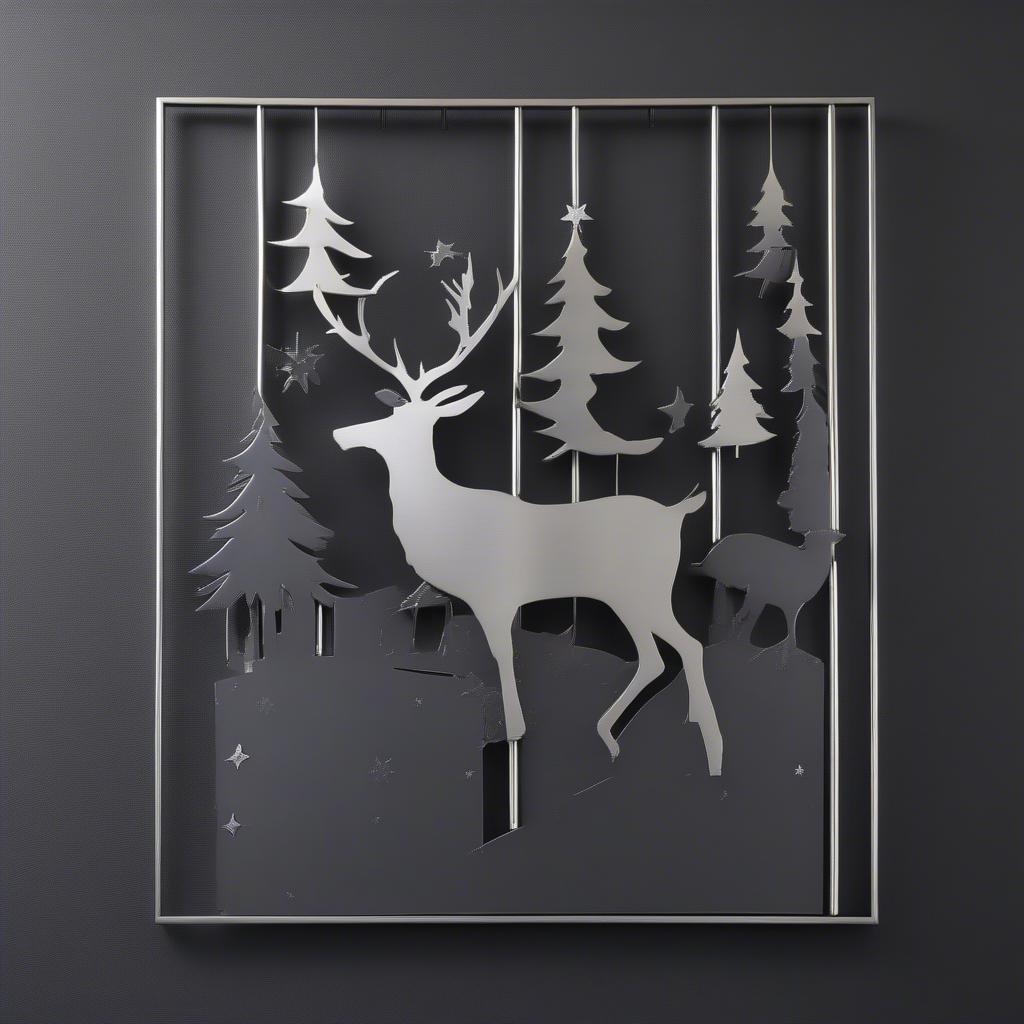 Twas the Night Before Christmas Metal Wall Art