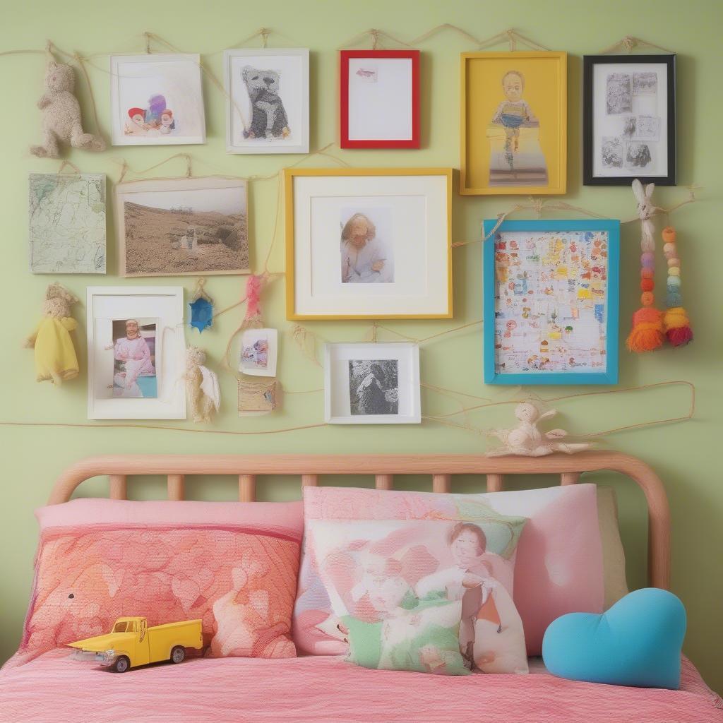 Twine Picture Display in Child's Room