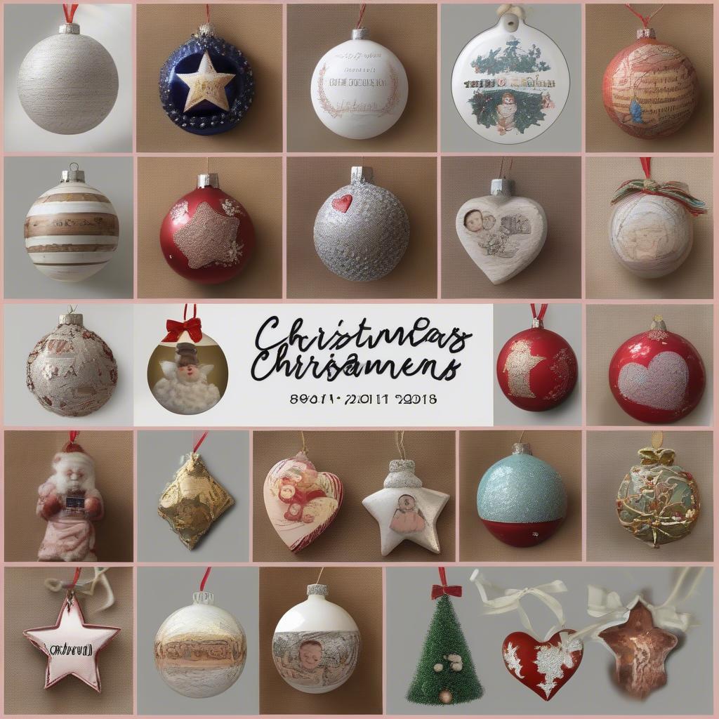 Types of Picture Christmas Ornaments