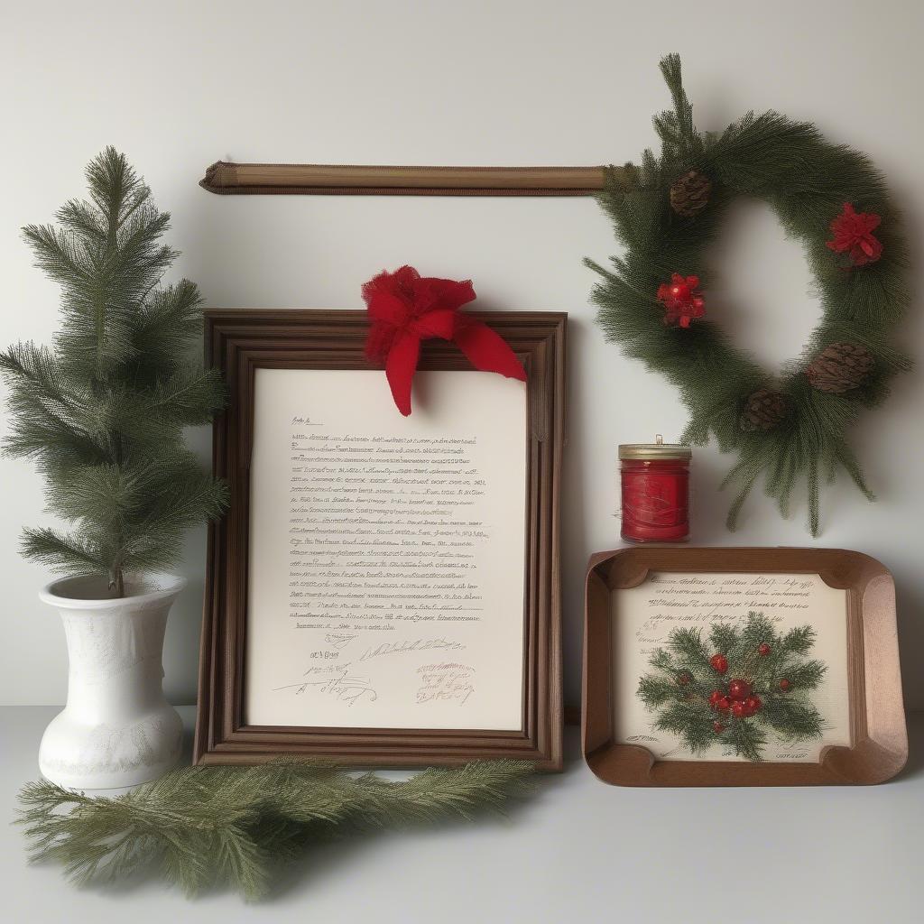 Unconventional Christmas Framing