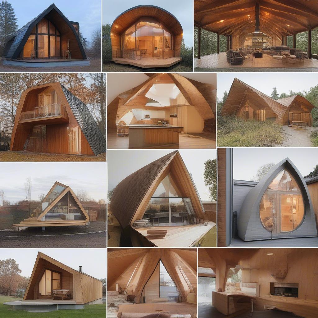 Unique and Modern Wood House Shapes