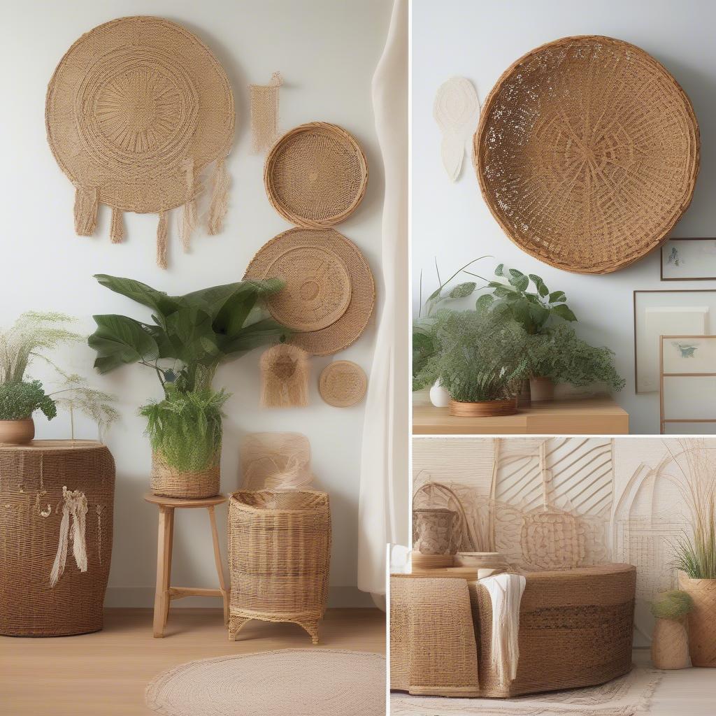 Unique Wicker and Rattan Wall Decor Ideas