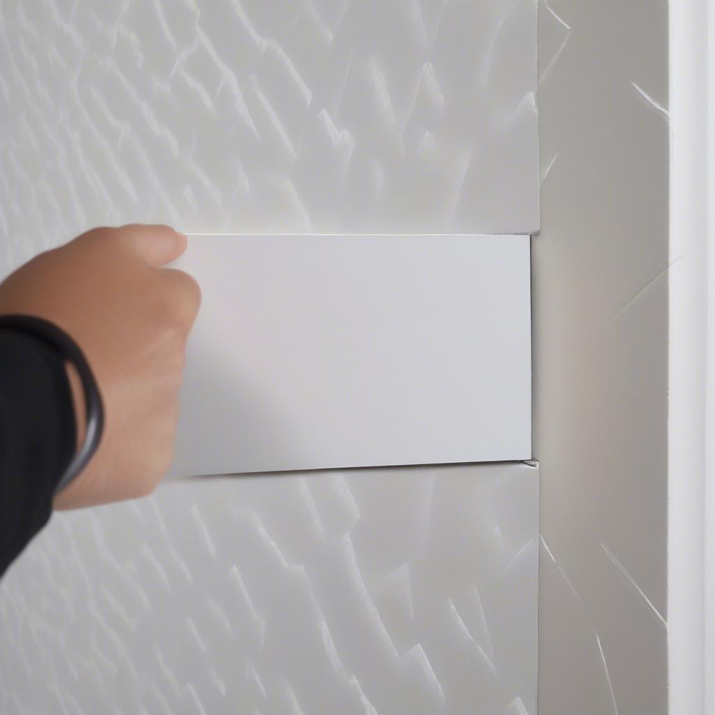 Using Command Strips for Textured Walls