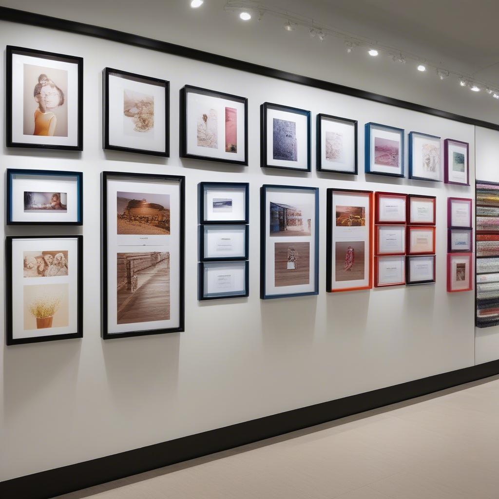 Variety of Acrylic Frames on Display