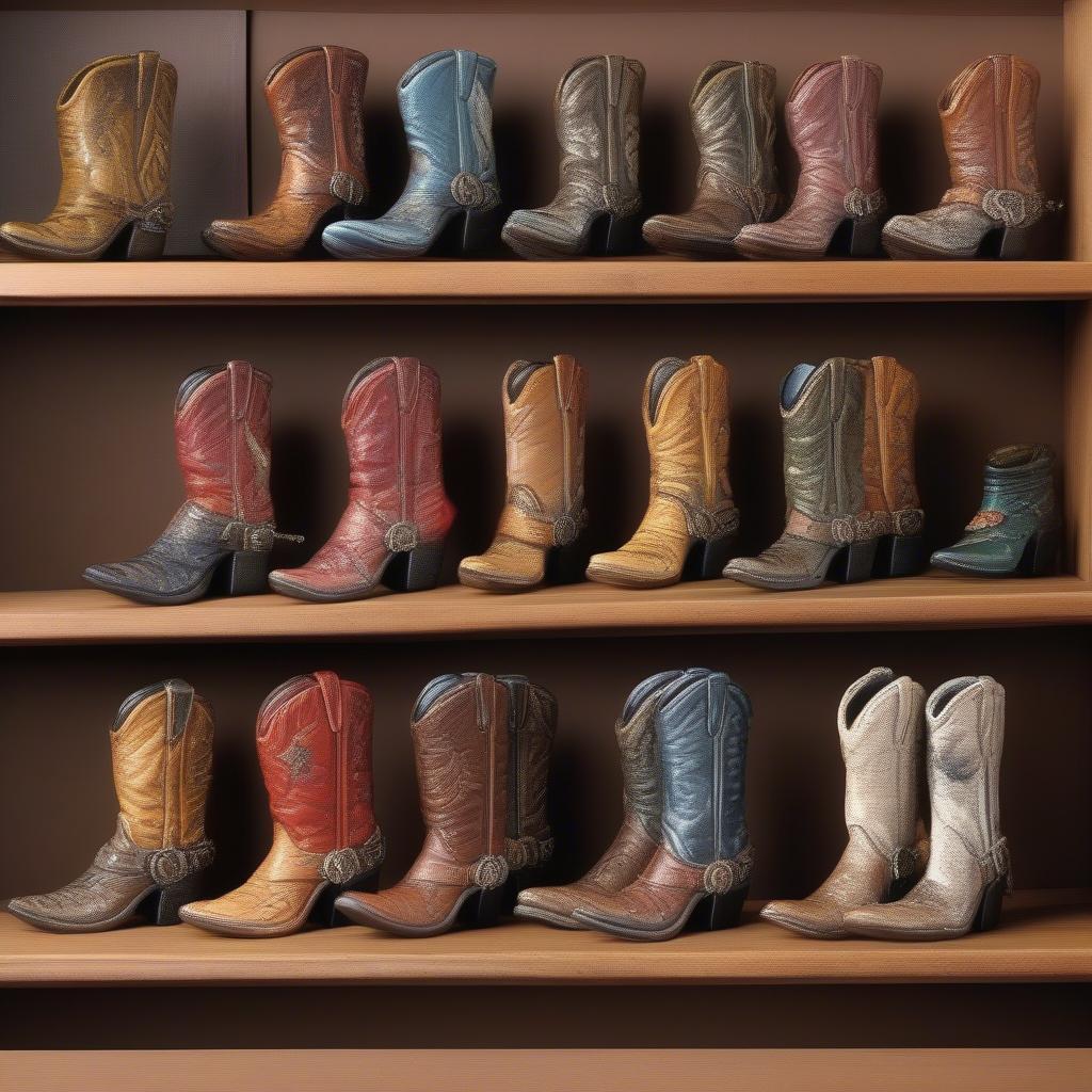 Different Styles of Cowboy Boot Match Holders