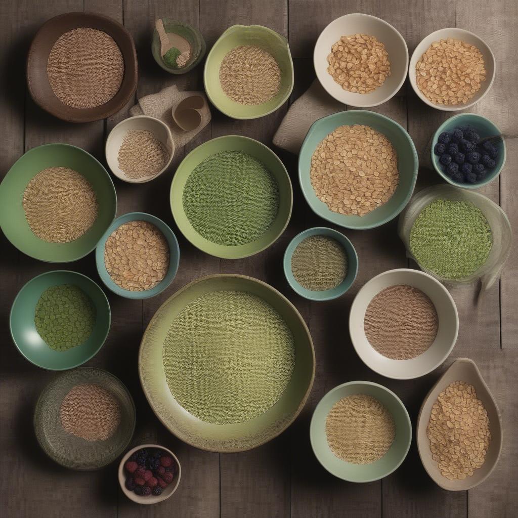 Variety of Green Cereal Bowls