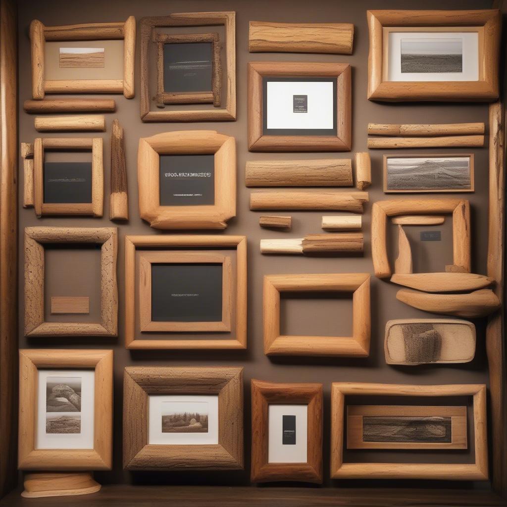 Different Styles of Log Picture Frames