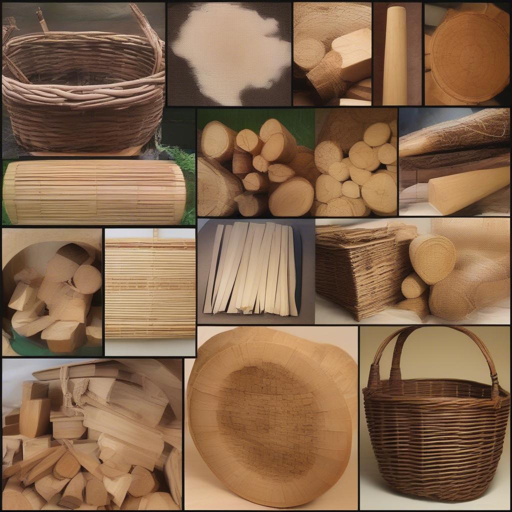 Variety of Woods for Basket Making