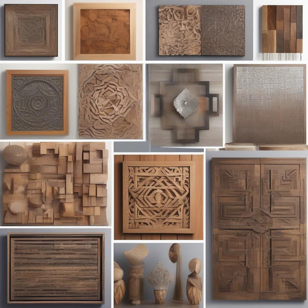 Variety of Wooden Wall Art Designs