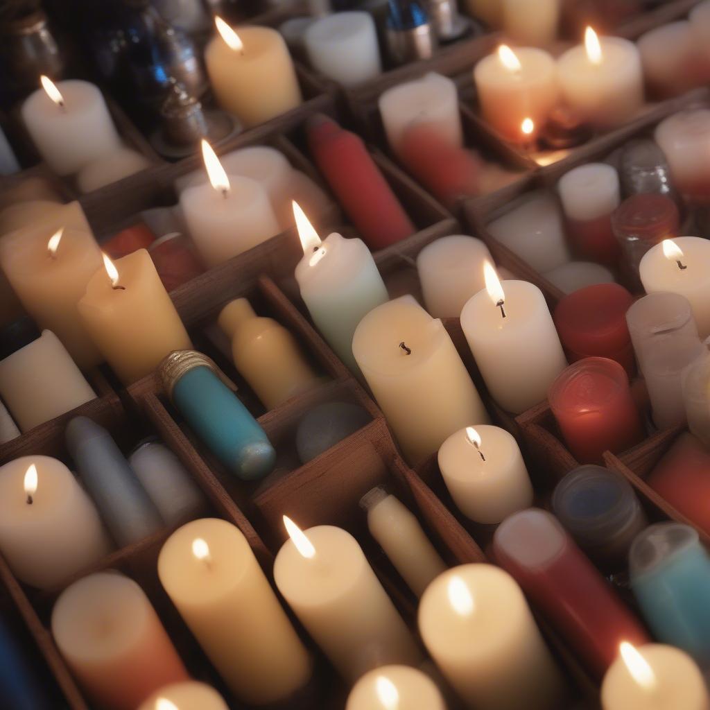 Various Candle Lighters on Display