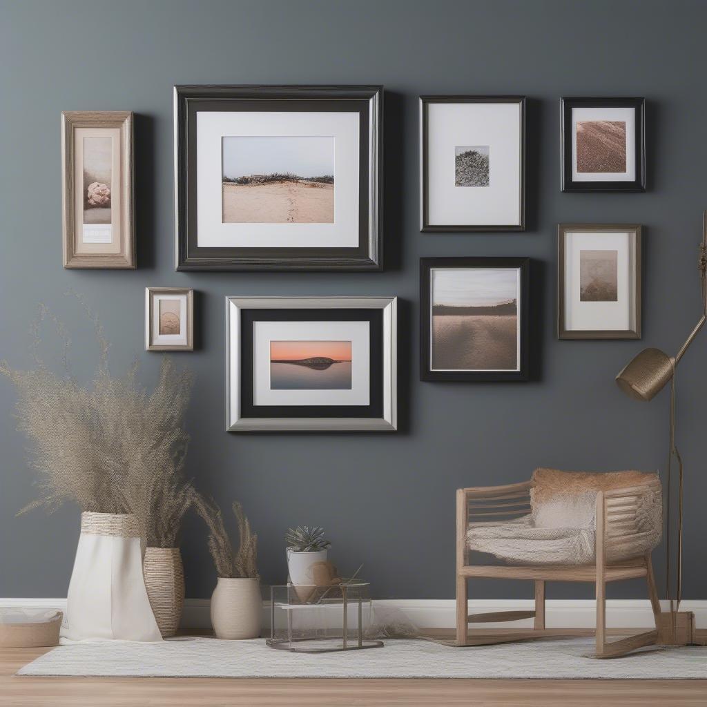 Different Frame Materials and Styles for a 12x16 Picture with Mat