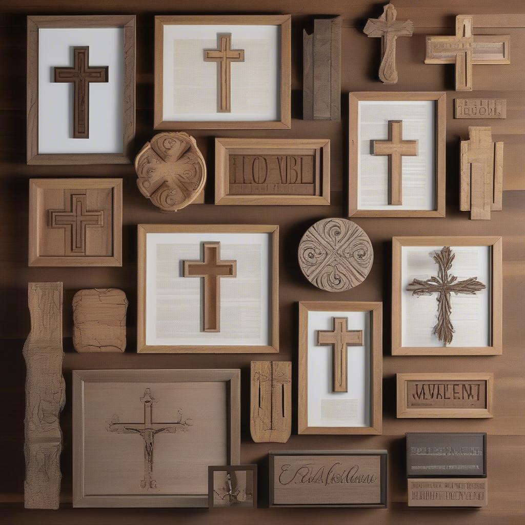 Various Scripture Wall Art Wood Pieces