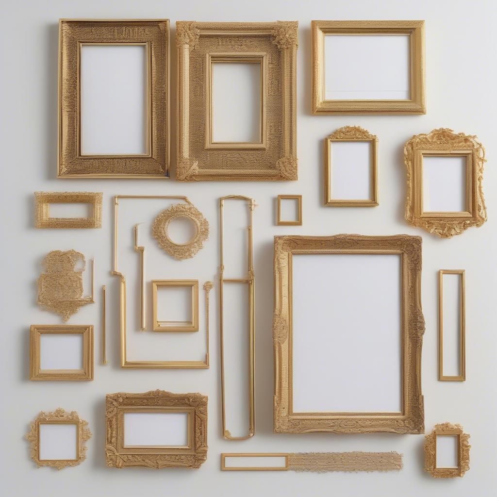 Different Styles of Thin Gold Photo Frames