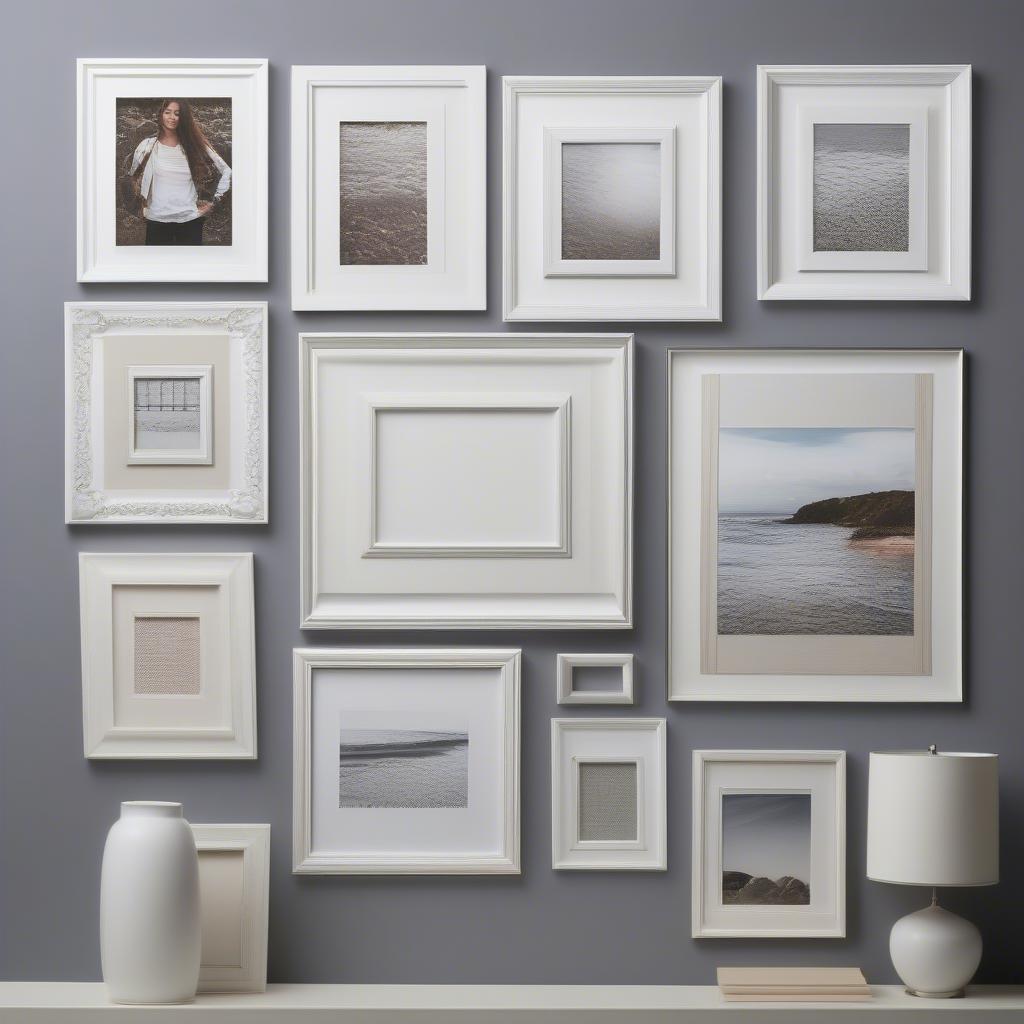 Different Styles of White 12x16 Picture Frames