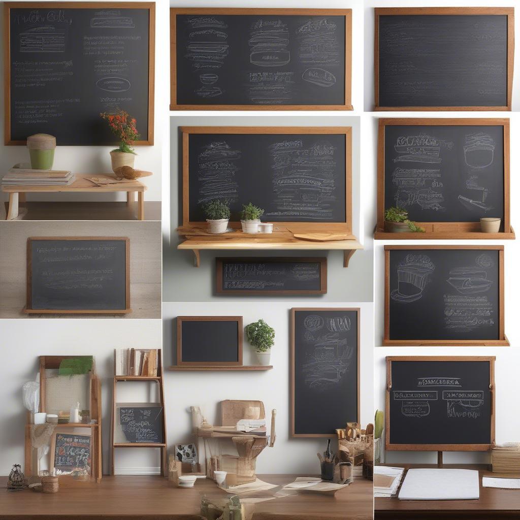 Various Wooden Chalkboard Styles