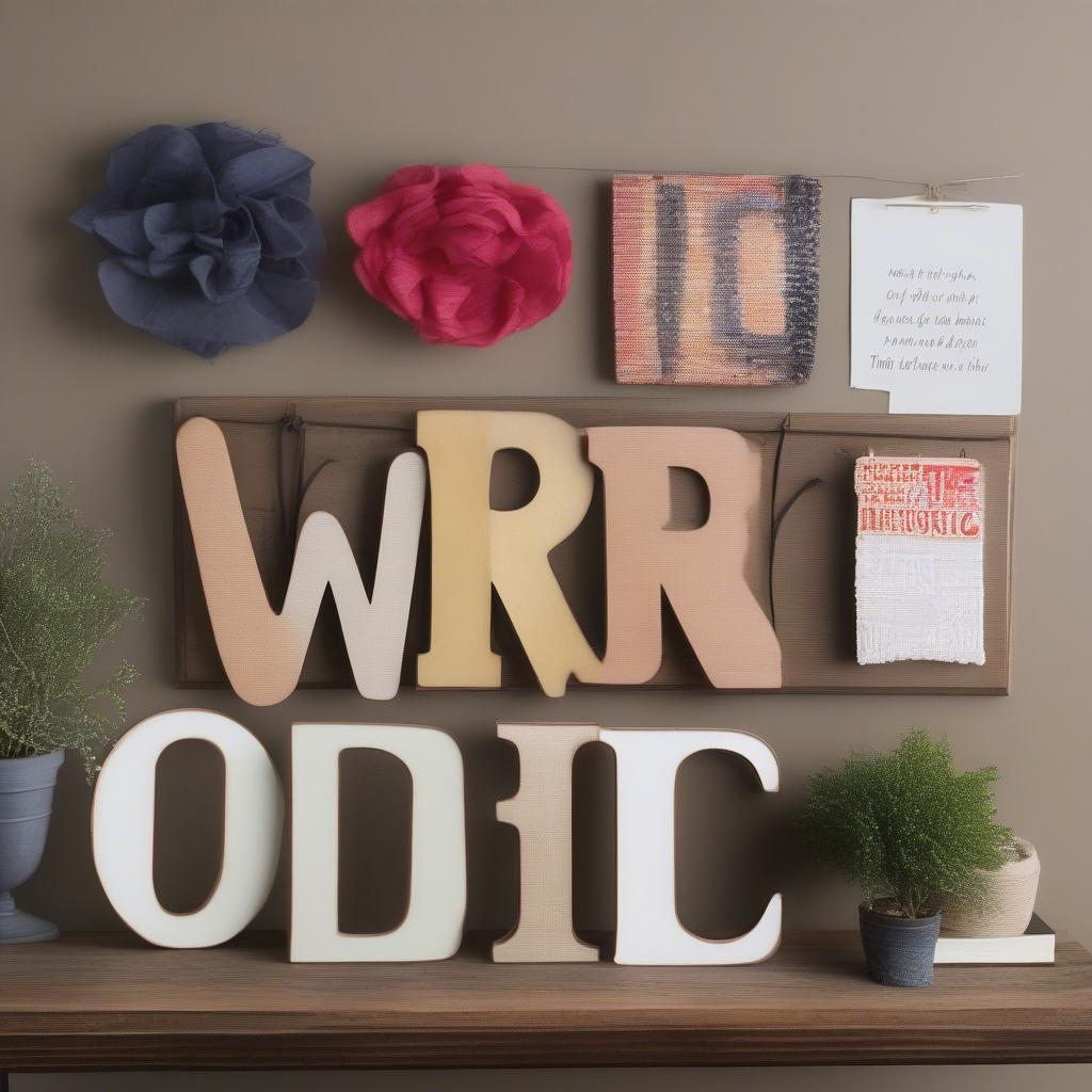 Different Materials Used for Word Decorations