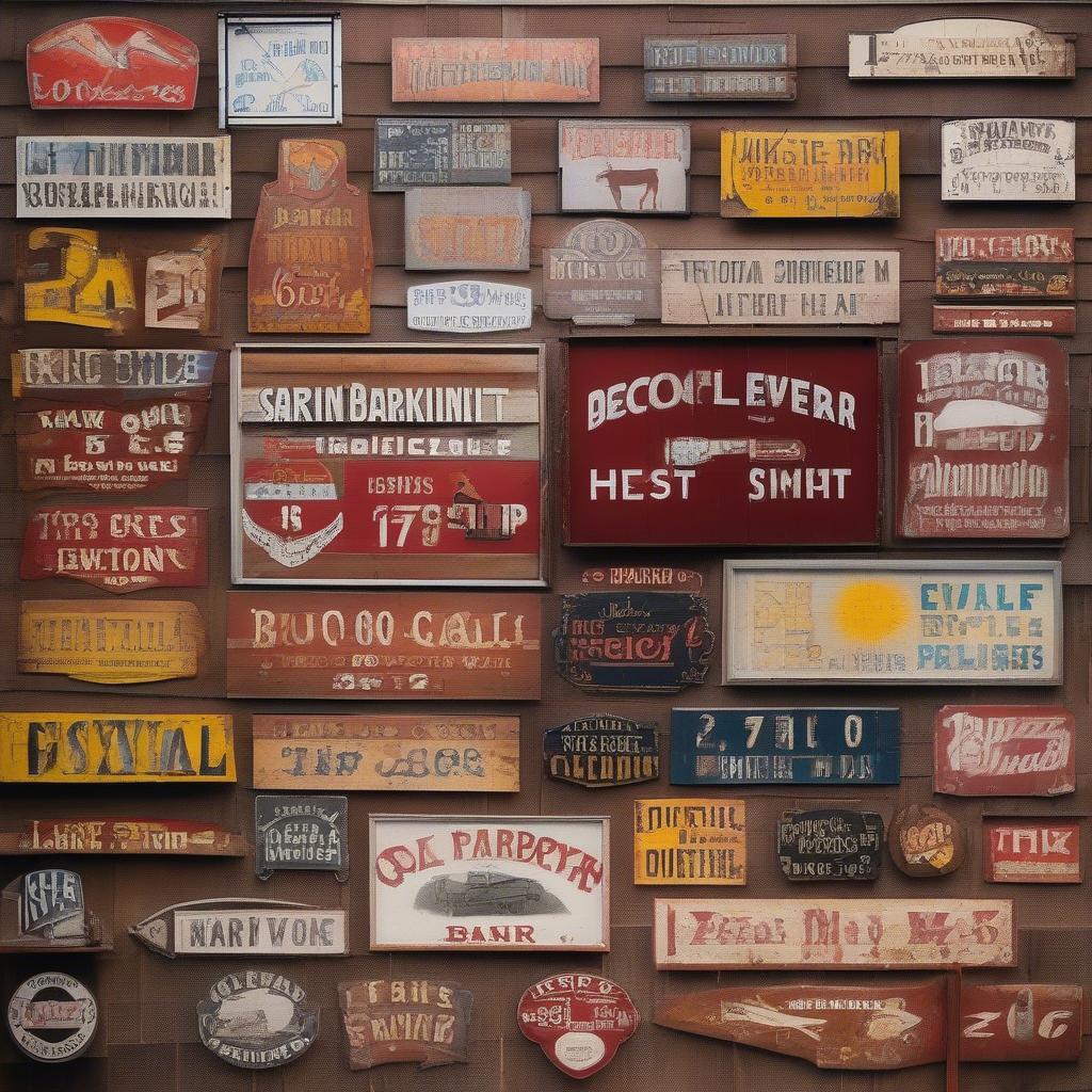 Collection of Vintage Barn Signs