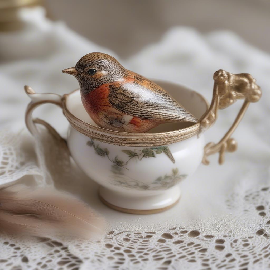 Vintage Robin Bird Creamer