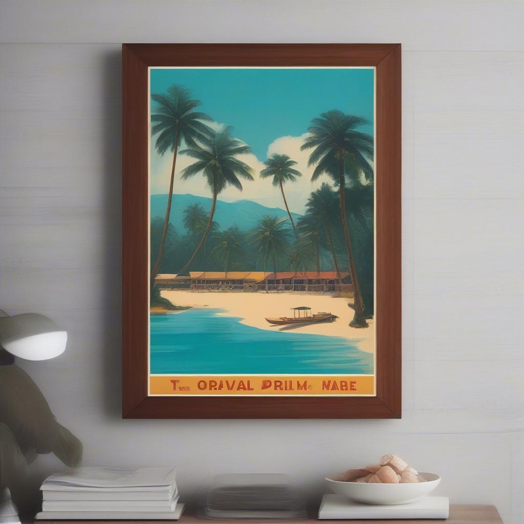 Vintage Travel Poster Wall Decor