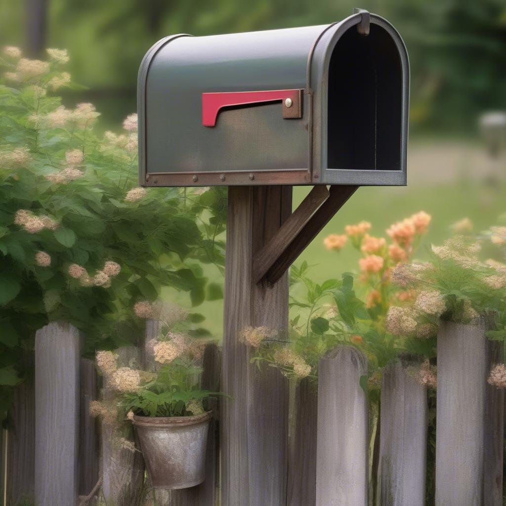 Vintage Wall Mailbox for Rustic Farmhouse