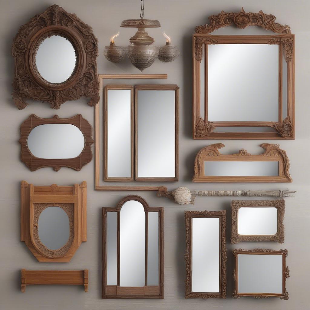 Different Styles of Vintage Wood Mirrors