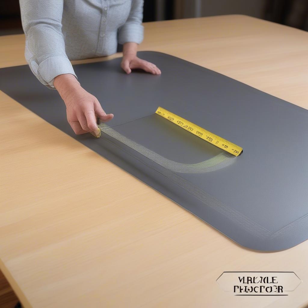 Measuring Guide for Vinyl Clear Table Protectors