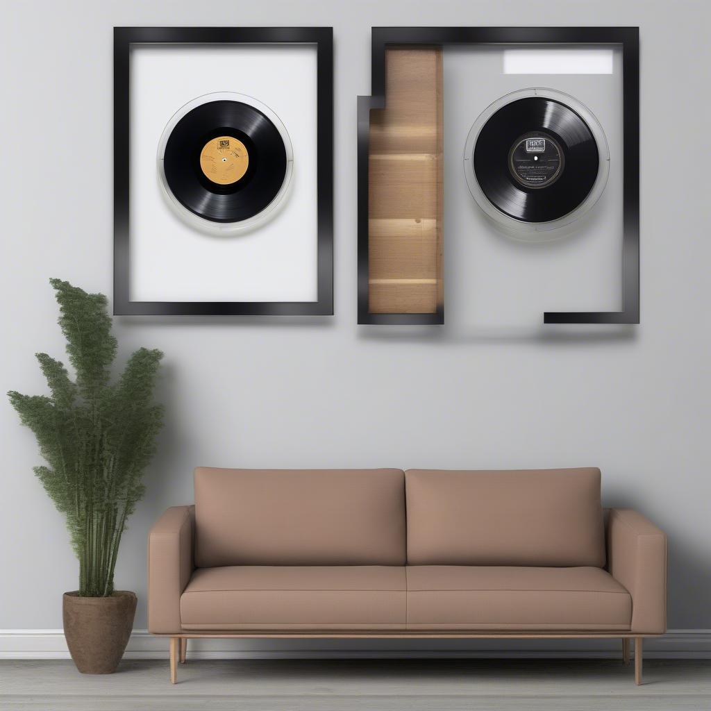 Vinyl Wall Frame Materials: Acrylic, Wood, and Metal Options