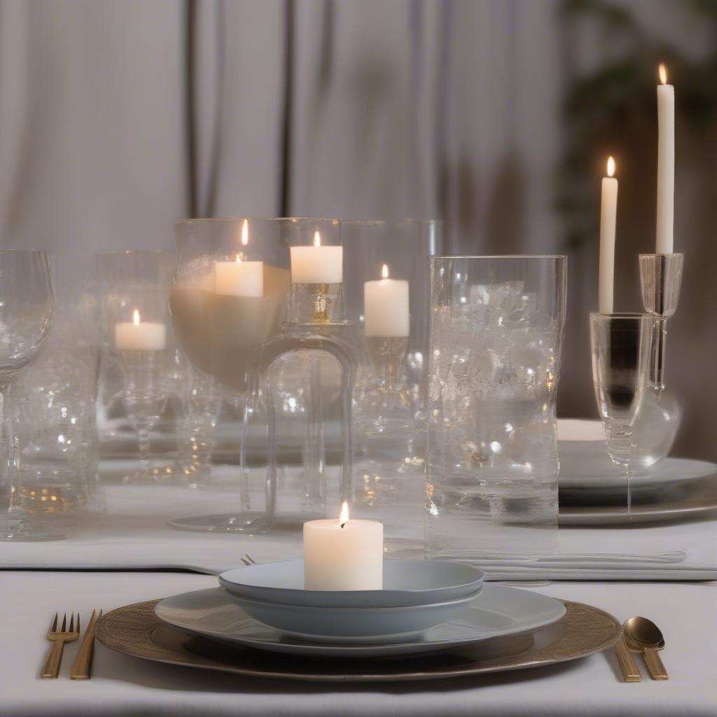 Votive Cups in a Table Setting