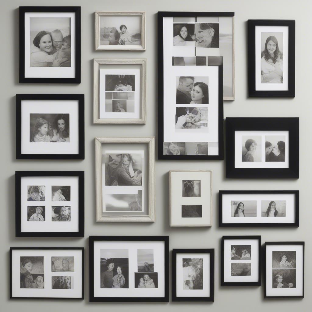 Wall Collage Frame Layout and Arrangement