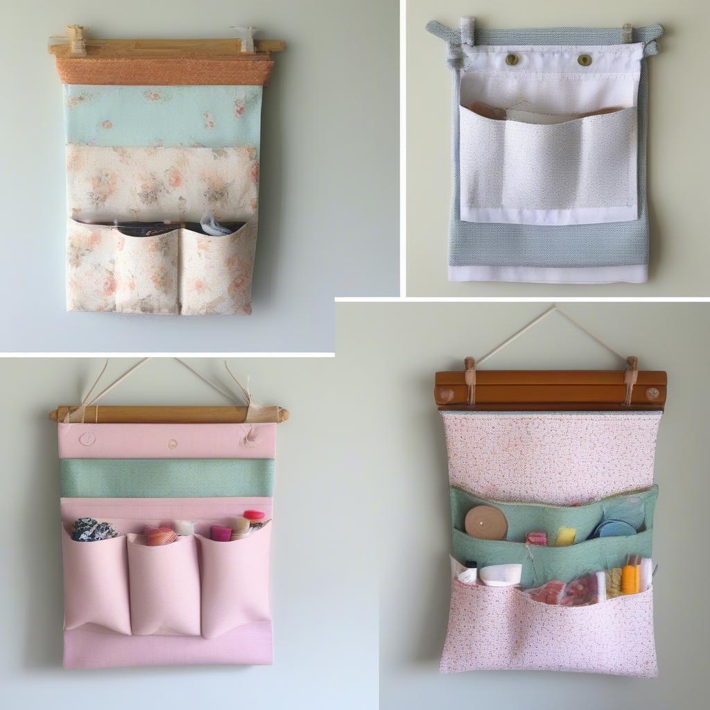 DIY Wall Hanging Storage Pouches