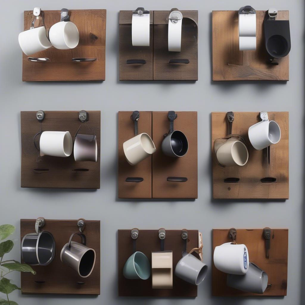 Different Styles of Wall-Mounted Mug Holders