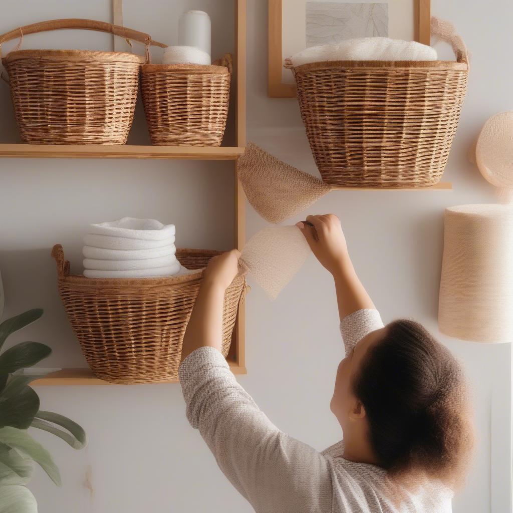 Maintaining Your Wall-Mounted Wicker and Rattan Baskets