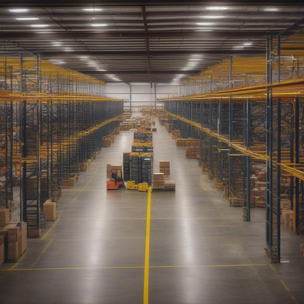 Spacious and Well-Equipped Warehouse Interior in Longview, TX